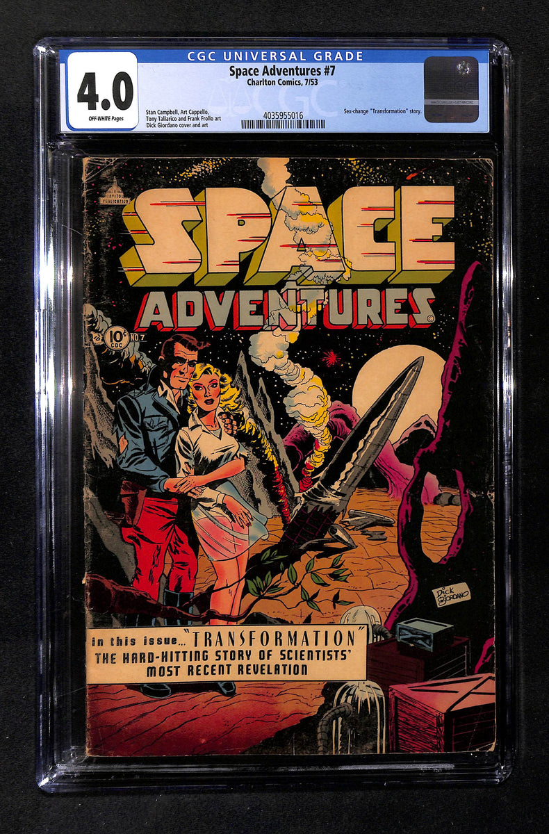 Space Adventures #7 CGC 4.0 Sex-change 