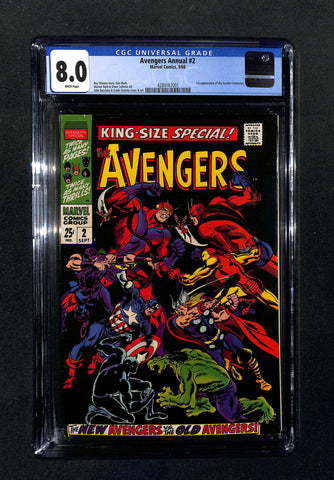Avengers Annual #2 CGC 8.0 1st Appearance Scarlet Centurion