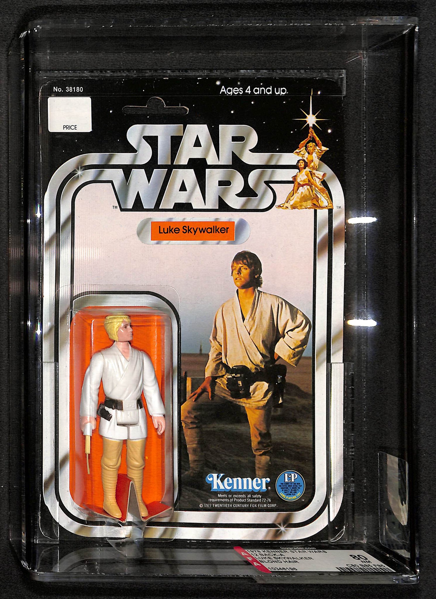 1978 Kenner Star Wars 12 Back-A Luke Skywalker Blond Hair AFA 80 NM