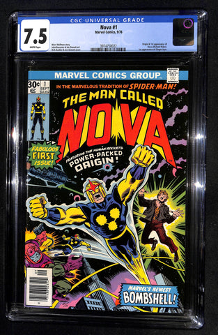 Nova #1 CGC 7.5 Origin & 1st Appearance of Nova