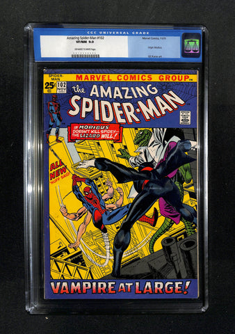 Amazing Spider-Man #102 CGC 9.0 Origin Morbius