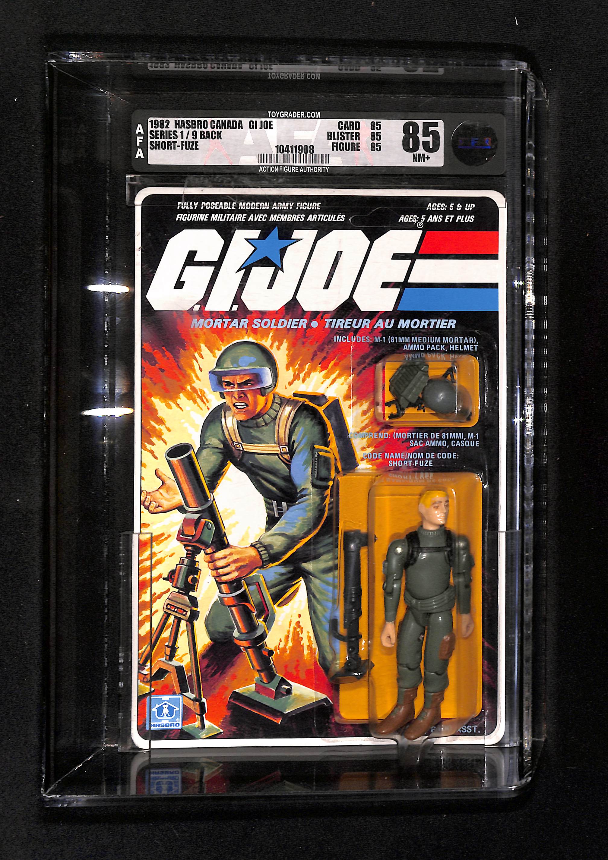 Vintage G.I. Joe - Short-Fuze - AFA 85 C85 B85 F85 - Hasbro