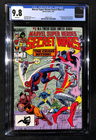 Marvel Super Heroes Secret Wars #3 CGC 9.8 1st appearance of Volcana & the new Titania