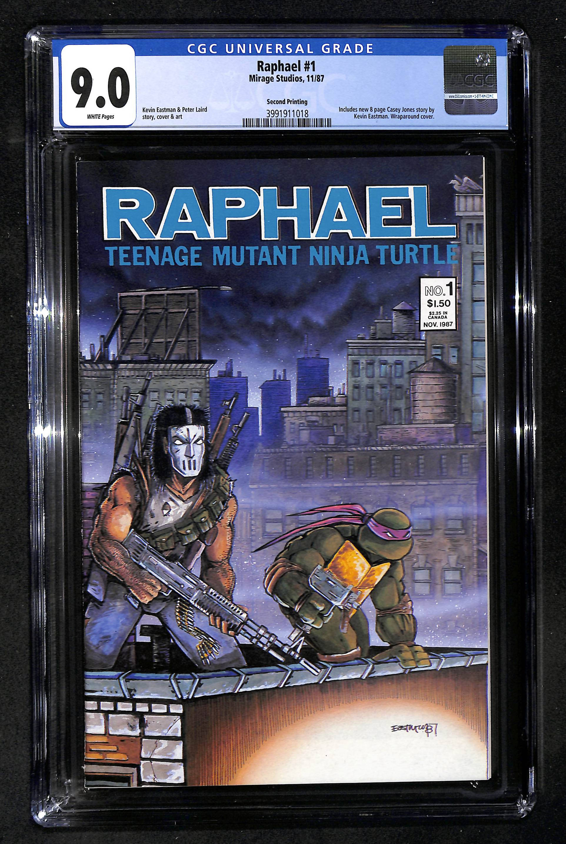 TEENAGE MUTANT NINJA TURTLES #4 CGC 9.4 WHITE PAGES