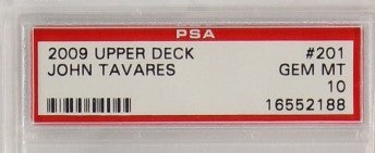 PSA - 2009 - UPPER DECK - JOHN TAVARES - #201 - GEM MT 10