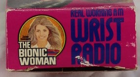1976 - GENERAL MILLS - BIONIC WOMAN WRIST RADIO - LOOSE IN BOX