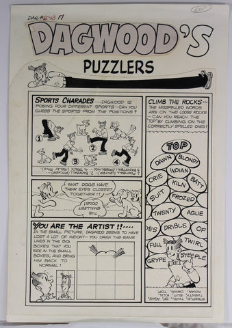 Dagwood #63 - Puzzle Page