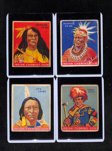 1933 Goudey Indian Gum Cards - Shienne, Pawnee, Ute & Simon Girty