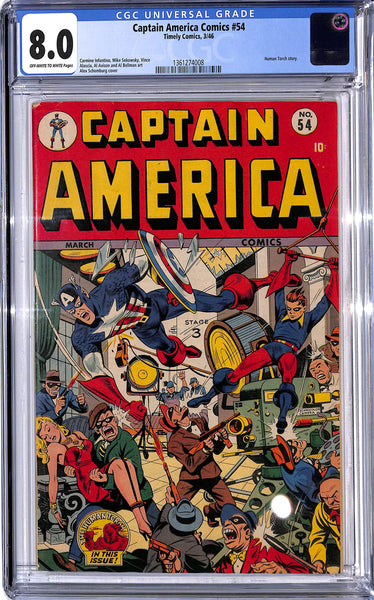 Captain America Comics #54 CGC 8.0