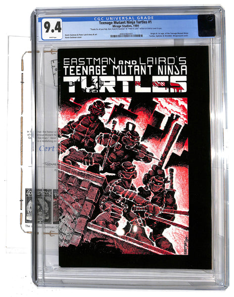 Teenage Mutant Ninja Turtles #1 CGC 9.4 "Thank You" Signed Copy