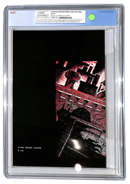 Teenage Mutant Ninja Turtles #1 CGC 9.4 "Thank You" Signed Copy