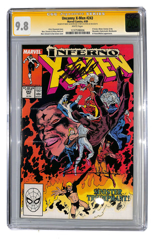 Uncanny X-Men #243 CGC 9.8 Sig Series Stan Lee Marc Silvestri