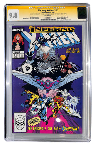 Uncanny X-Men #242 CGC 9.8 Sig Series, 3 Sigs, Stan Lee