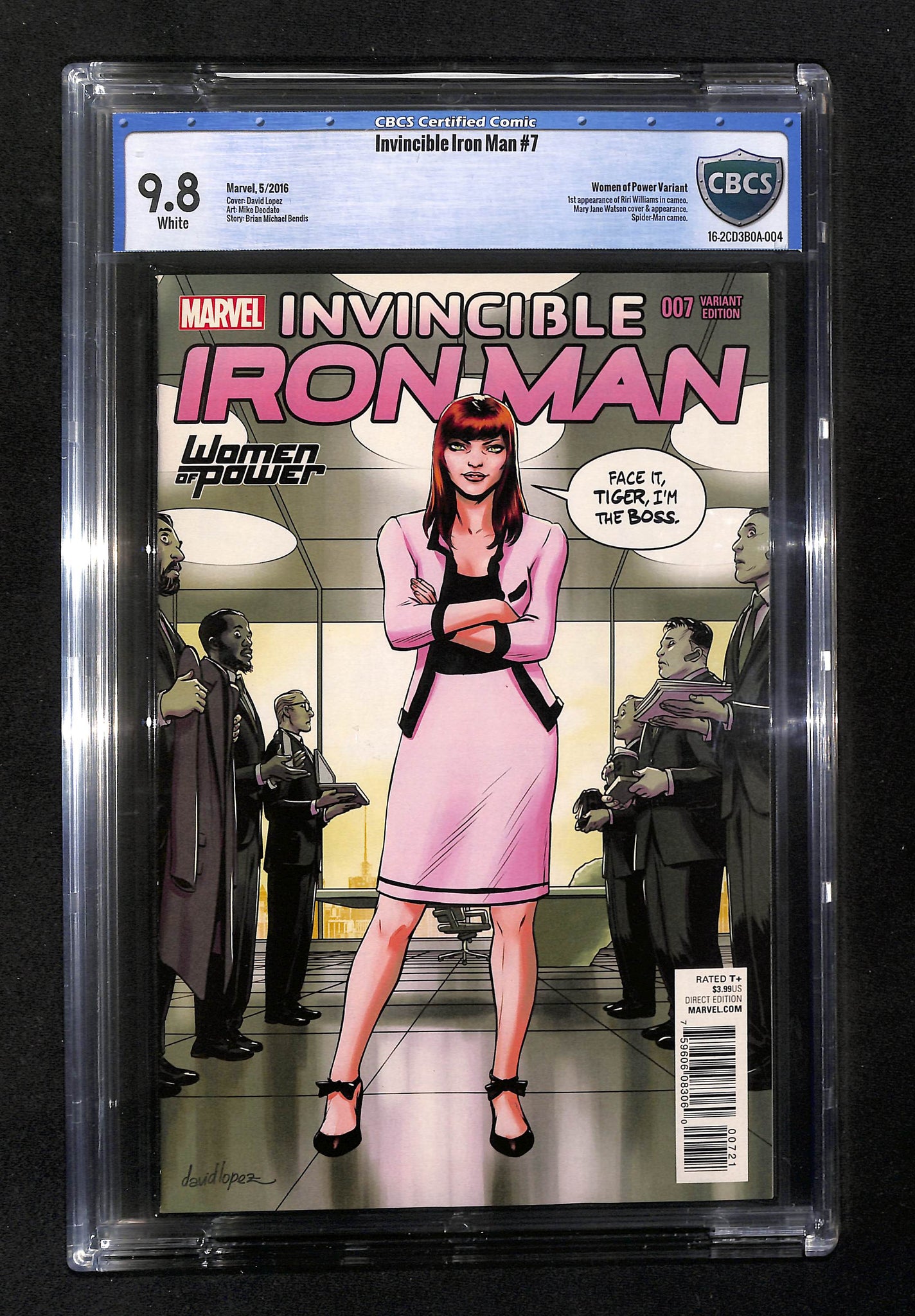 Invincible Iron Man #7 CBCS 9.8 Women of Power Variant