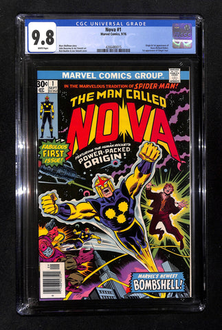Nova #1 CGC 9.8 Origin & 1st appearance of Nova