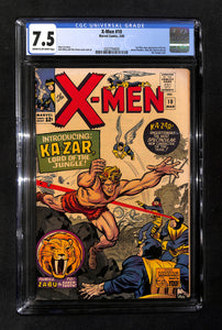 X-Men #10 CGC 7.5 1st Silver Age Appearance of Ka-Zar, Zabu the Sabertooth & the Savage Land