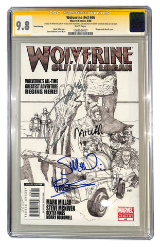 Wolverine #v3 #66 CGC 9.8 Sketch Cover 4 Sigs See Description