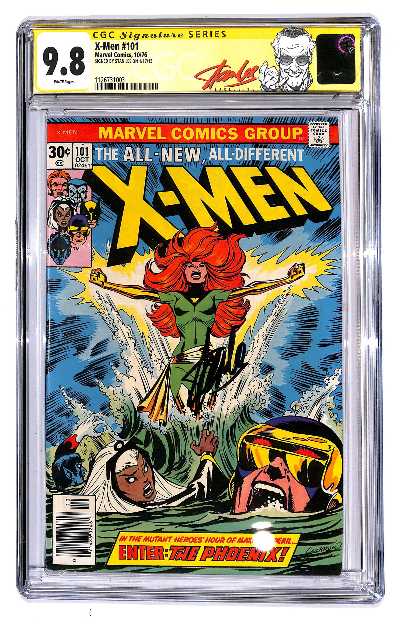 X-Men #101 CGC 9.8 Origin Signature Series Stan Lee 1st appearance of Phoenix