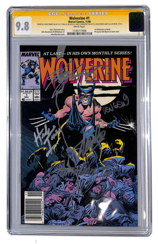 Wolverine #1 CGC 9.8 Signature Series signed by many sigs (see Desc.)