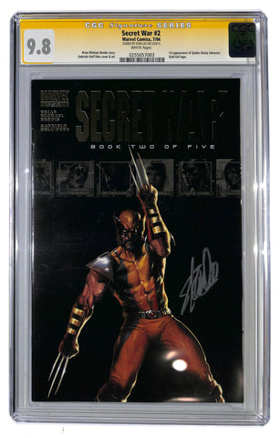 Secret War #2 CGC 9.8 Sig Series Signed by Stan Lee 1st appearance of Quake