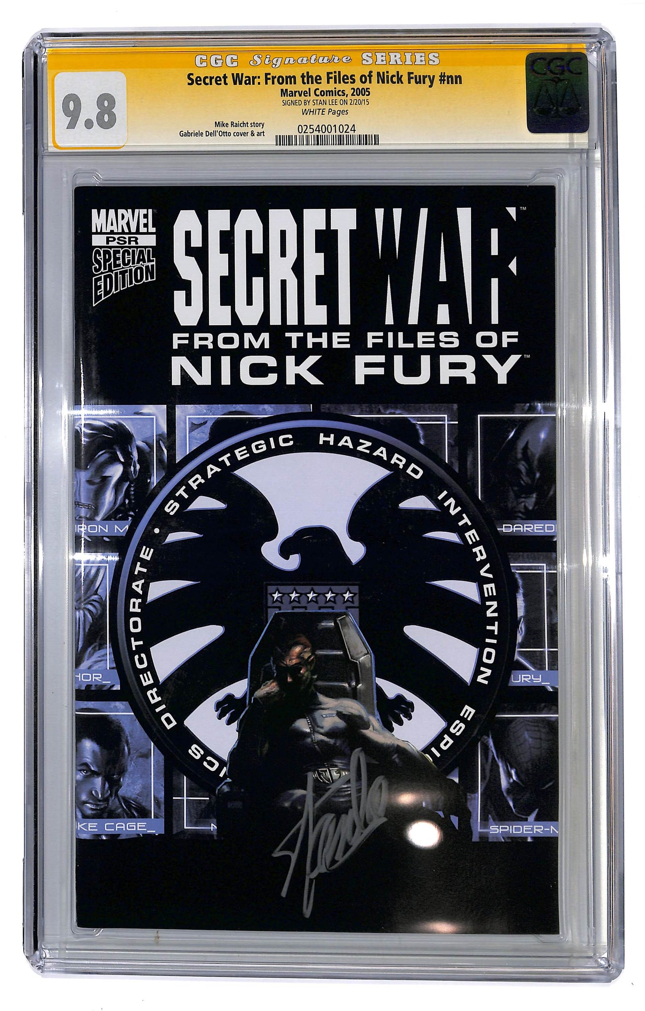 Secret War: From the Files of Nick Fury #nn CGC 9.8 Sig Series Signed by Stan Lee