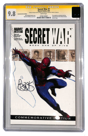 Secret War #1 CGC 9.8 Sig Series Brian Michael Bendis Toronto ComicCon