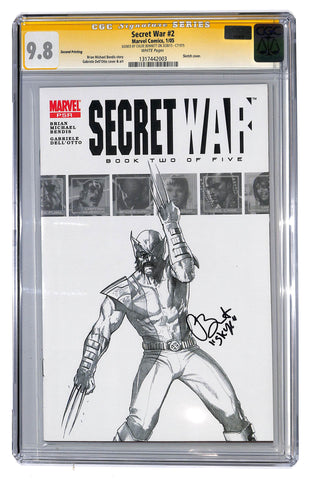 Secret War #2 2nd Print CGC 9.8 Sig Series Chloe Bennett, 1st appearance of Quake