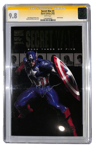 Secret War #3 CGC 9.8 Sig Series Chris Evans