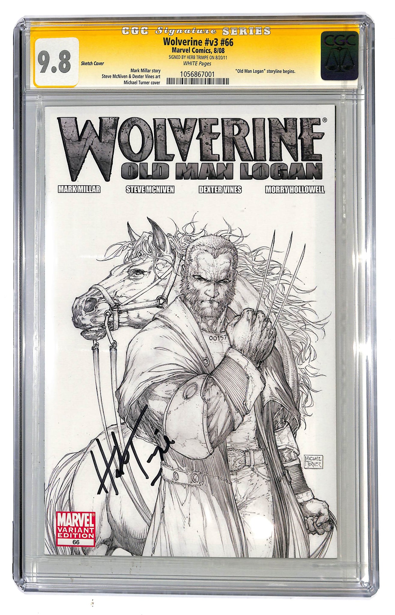 Wolverine #v3 #66 CGC 9.8 Sig Series Herb Trimpe