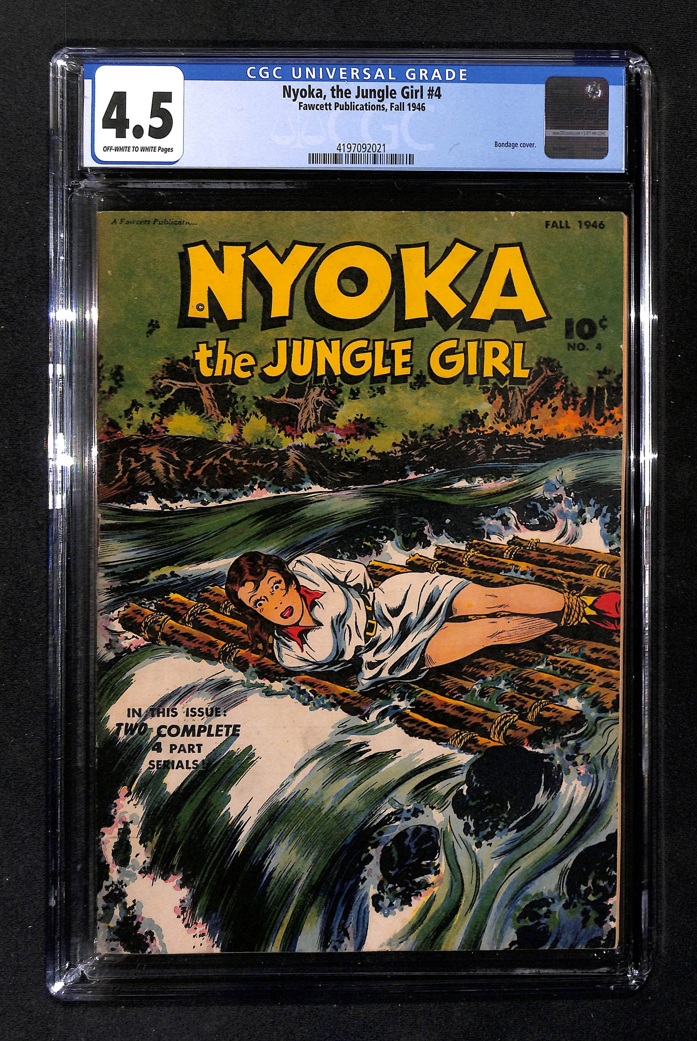 Nyoka, the Jungle Girl #4 CGC 4.5 Bondage cover