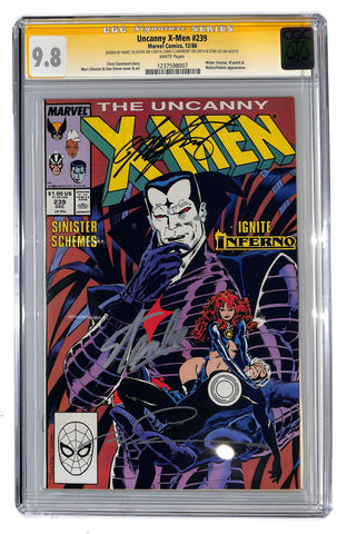 Uncanny X-Men #239 CGC 9.8 Sig Series, 3 Sigs, Stan Lee