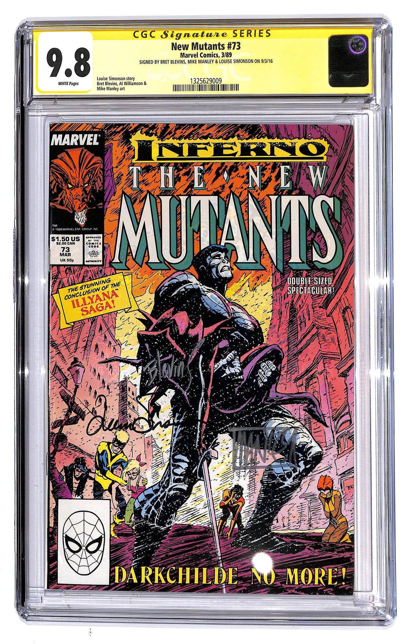 New Mutants #73 CGC 9.8 Sig Series, 3 Sigs, See Description