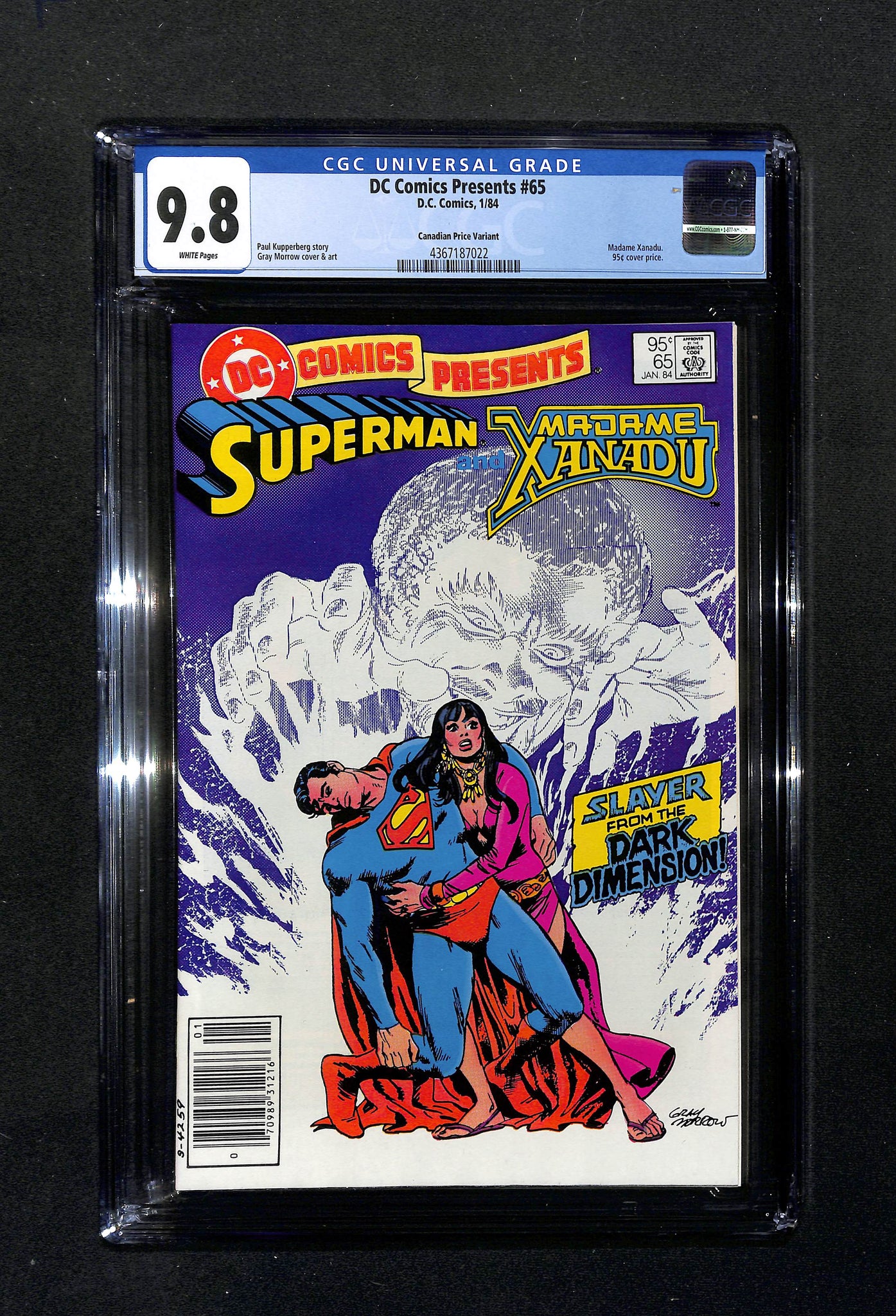 DC Comics Presents #65 CGC 9.8 - CPR - Only Graded Copy Canadian Price Variant