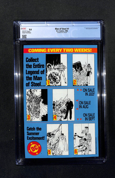 Man of Steel #1 CGC 9.8 Canadian Price Variant