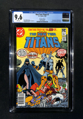 New Teen Titans #2 CGC 9.6 1st Appearance Deathstroke 1st Cameo Appearance Trigon
