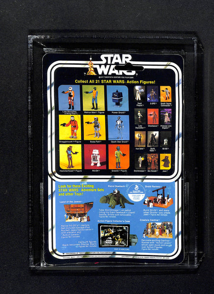 1979 Kenner Star  Wars 21 - Back - B Boba Fett Tape Has Come Loose AFA 75 EX+/NM