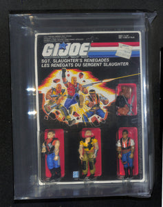 Vintage G.I. Joe - Sgt. Slaughter's Renegades - AFA 80 - Hasbro Canada MOC