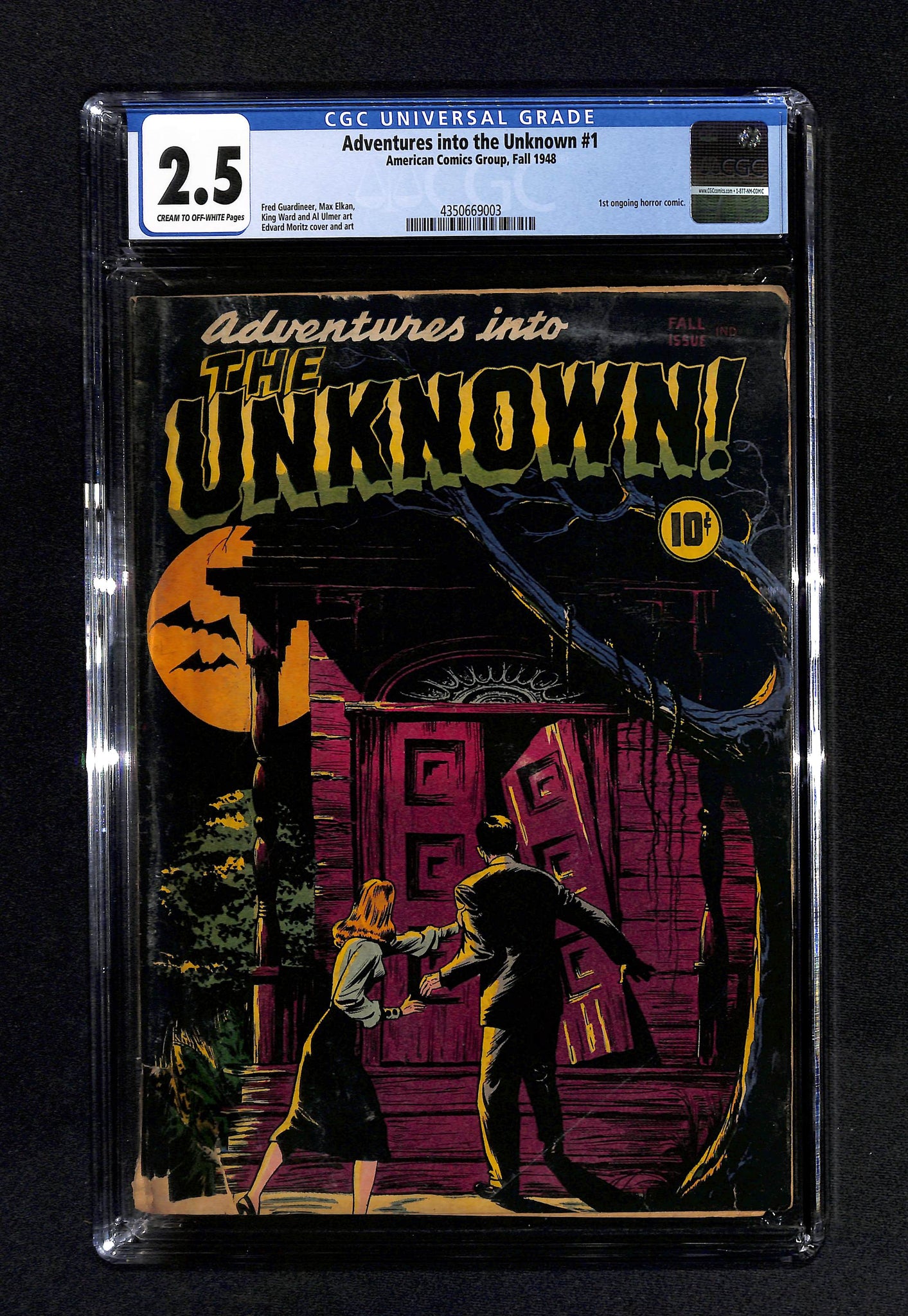 Adventures into the Unknown #1 CGC 2.5 1st Ongoing Horror Comis
