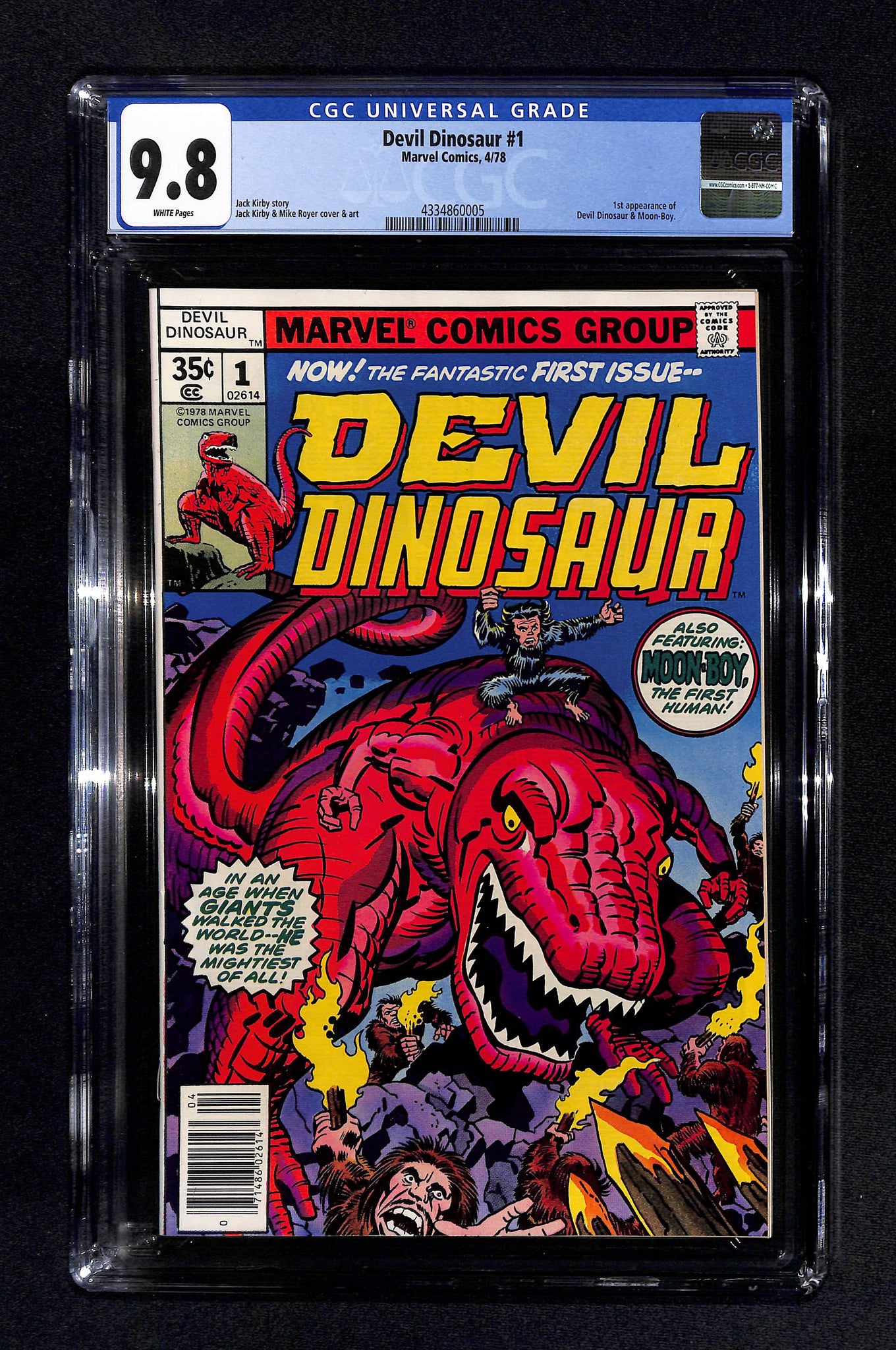 Devil Dinosaur #1 CGC 9.8 1st Appearance of Devil Dinosaur and Moon Boy