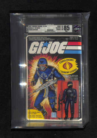 1983 Hasbro Canada GI Joe Series 2/32 Back Cobra Officer AFA 85 NM+