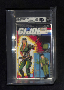 1986 Hasbro Canada GI Joe Series 4/36 Back Lady Jaye AFA 85 NM+