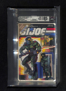 1989 Hasbro Canada GI Joe Series 8/34 Back Night Viper W/Micro Figure AFA 85 NM+