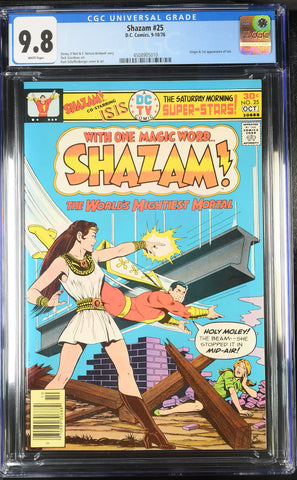 Shazam #25 CGC 9.8 Origin  1st appearance of Isis