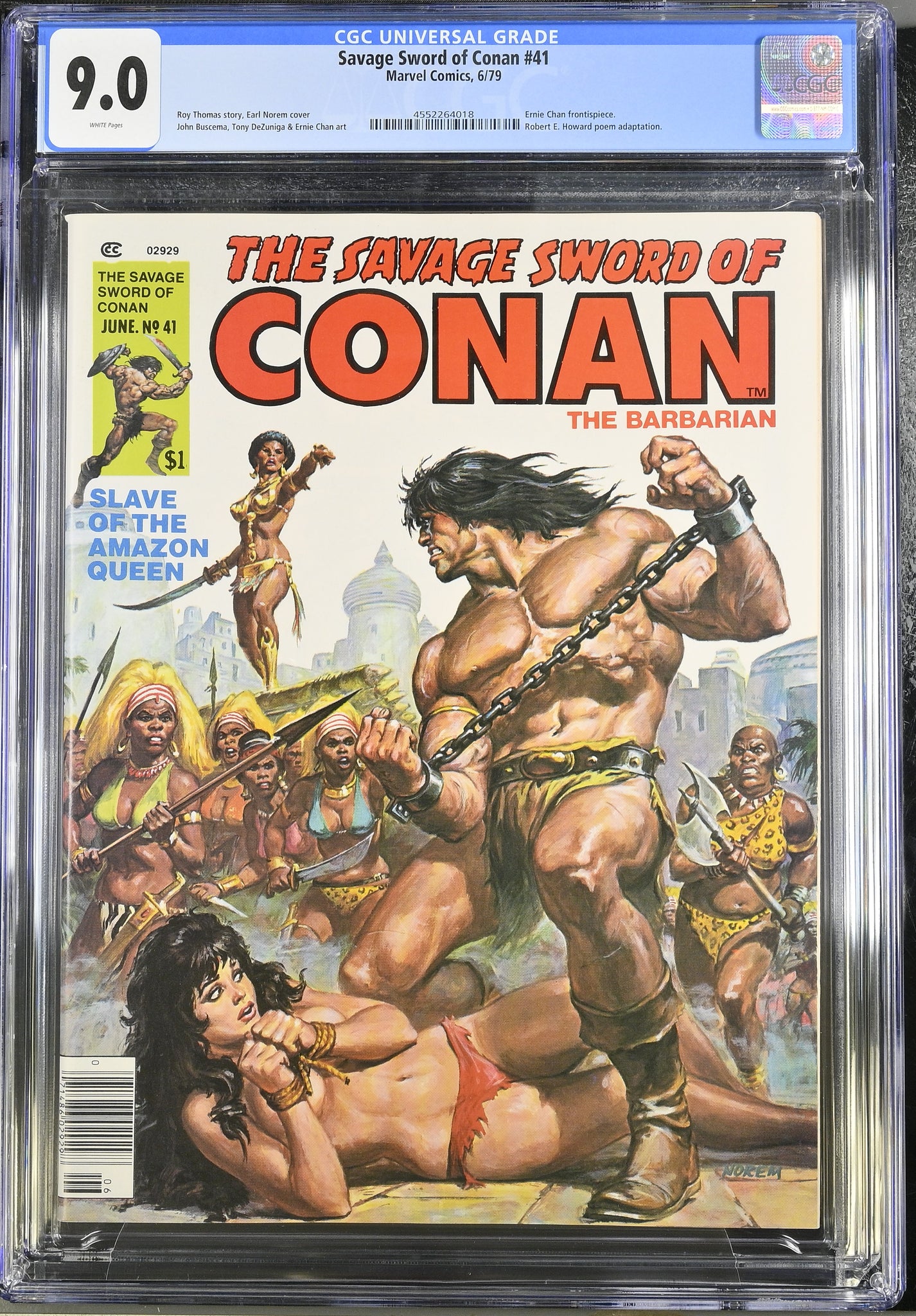 Savage Sword of Conan #41 CGC 9.0