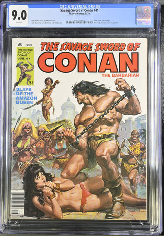 Savage Sword of Conan #41 CGC 9.0