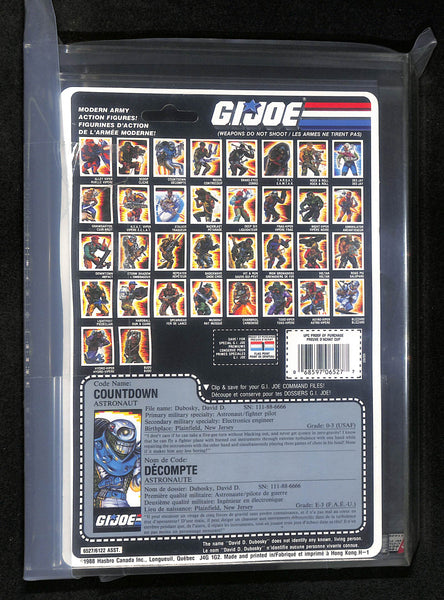 1989 Hasbro Canada G.I Joe  Series 8 / 34 Back Countdown W/ Face Camo AFA 80+