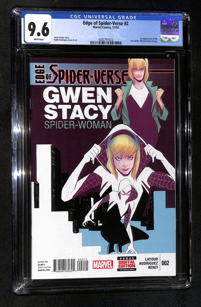 Edge of Spider-Verse #2 CGC 9.6 1st Appearance of Spider-Gwen