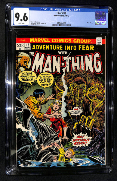 Adventure Into Fear #18 CGC 9.6 Man-Thing Appearance