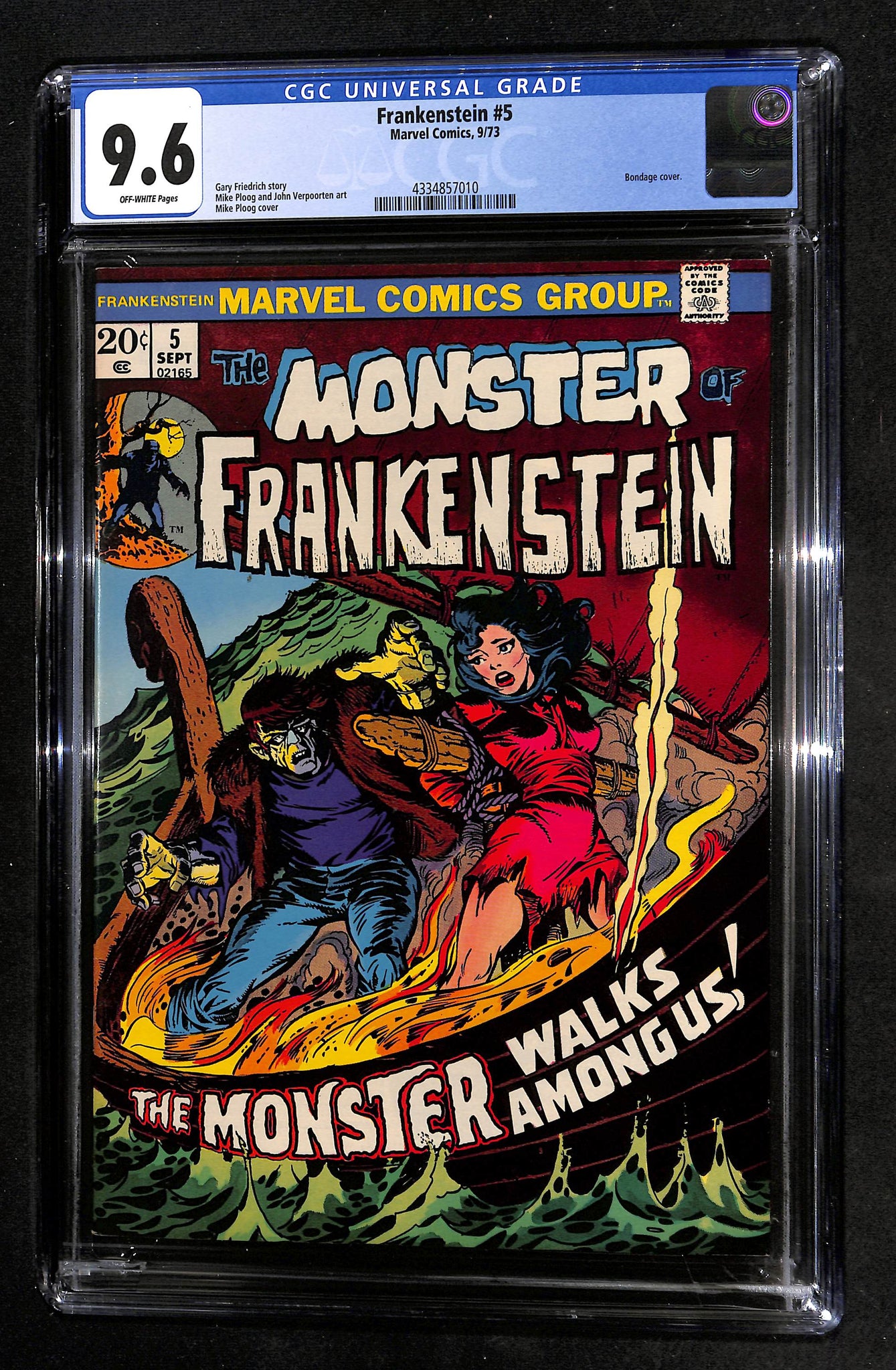 Frankenstein #5 CGC 9.6 Bondage Cover