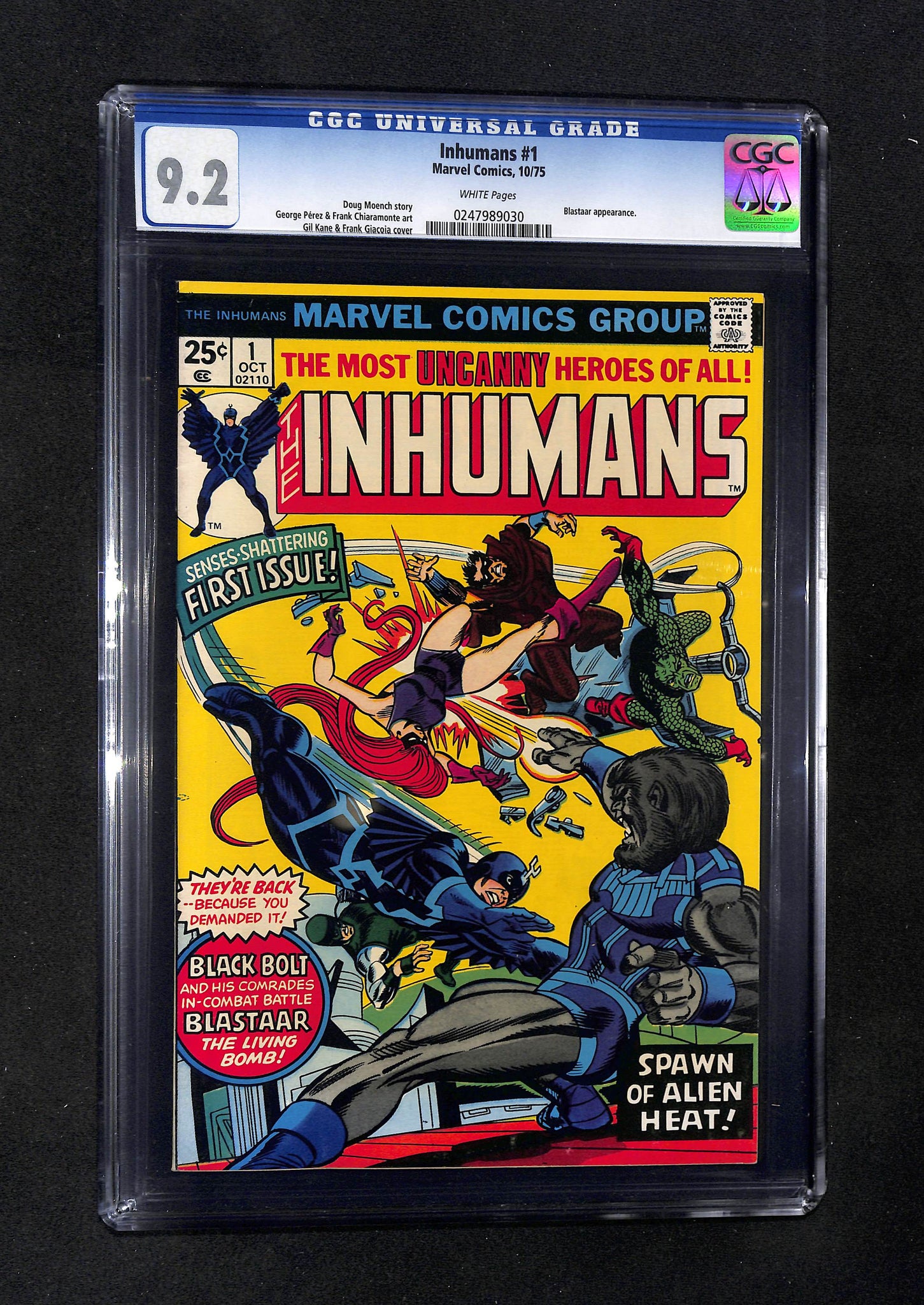 Inhumans #1 CGC 9.2